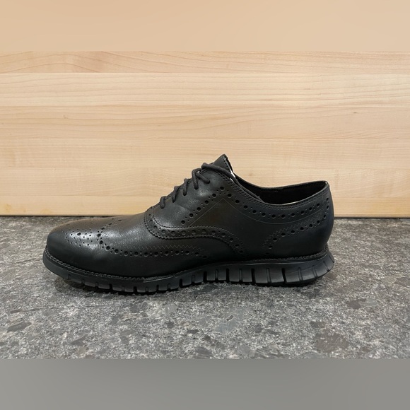 Cole Haan ZeroGrand Wingtip Oxfords - 11.5 WIDE - Black - Picture 7 of 10